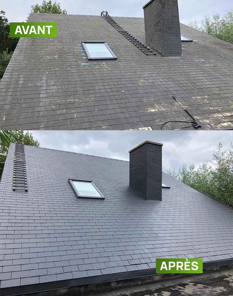 Nettoyage et peinture hydrofuge toiture -  PROBIORENOV artisan couvreur toiturier en Belgique : Région Flamande, Wallonne et Bruxelles ... Namur, Flandre, Wallonnie, Bruxelles, Liège .... nettoyage, démoussage, traitement anti-mousse toiture. peinture hydrofuge toiture.  intervention en BELGIQUE : région Flamande, Wallonne et Bruxelles, Namur, Liège …. PROBIORENOV : entreprise de couverture en Belgique