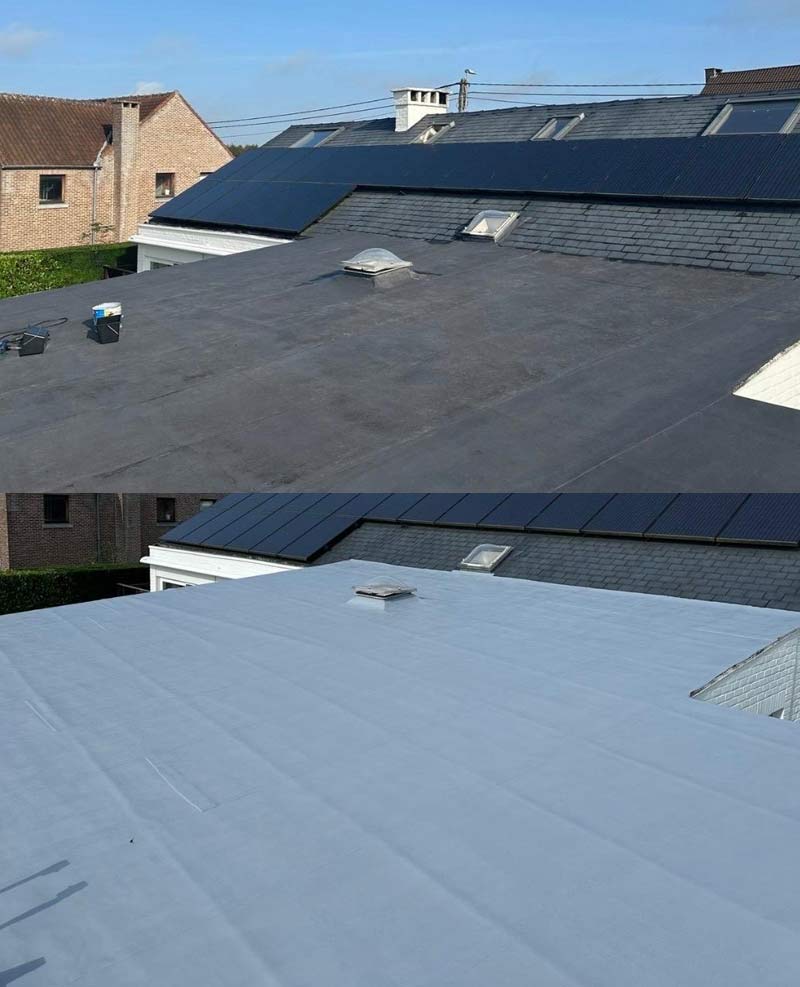 Étanchéité toit plat roofing - PROBIORENOV : Artisan étancheur couvreur en Belgique : Région Flamande, Wallonne et Bruxelles...... Etanchéité toit plat roofing terrasse plateforme par membrane bitumeuse toit plat.  intervention en BELGIQUE : région Flamande, Wallonne et Bruxelles, Namur, Liège …. PROBIORENOV : entreprise de couverture en Belgique